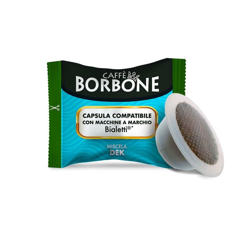 50 Capsule Caffè Borbone Miscela VERDE DEK Decaffeinato Compatibili con Bialetti Mokespresso Macchine Caffè ultima generazione -