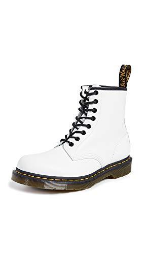 Dr. Martens 1460', Scarpe Da Barca Donna, Bianco White Smooth, 39 EU