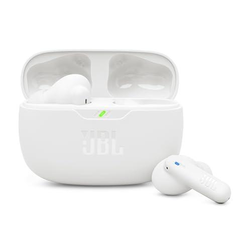 JBL Wave Beam 2 Auricolari Bluetooth True Wireless con Cancellazione del Rumore, 40 Ore di Autonomia, Suono Pure Bass, Smart Ambient, Connessione Multipoint, Design Chiuso a Stick, Bianco