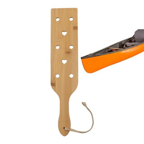 Dmuzsoih Pagaia per Canoa in Legno, Pagaia in Legno | Pagaia per Kayak con Fori per Flusso d'Aria da 13,3 Pollici | Pagaie in Legno con Impugnatura ergonomica, Strumenti marini, Albero Robusto per