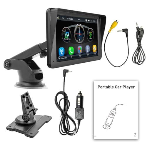 NHQZ GPS Auto,GPS Navigatore Satellitare,Navigatore per Camion,7 Pollici Touchsceen,con Avviso Guida vocale,Chiamata Bluetooth,Uscita Wireless FM,Multilingue,per Auto Camion