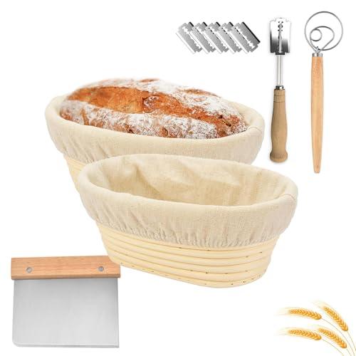 Cestino Ovale da Lievitazione per Pane,2 Pezzi 11 