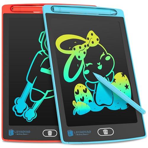 2 Pezzi Tavoletta Grafica Bambini da 8.5 Pollici, LEYAOYAO Lavagnetta Cancellabile Bambini, Regali di Compleanno e Natale per Ragazzo e Ragazza dai 3 agli 8 Ann (Blu + Rosso)