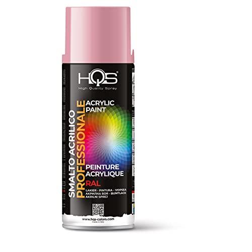 HQS Bomboletta di Vernice Spray Acrilica Colori Ral (Ral 3015 Rosa Chiaro)