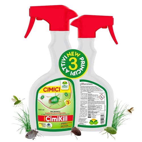 Albagarden - Insetticida Cimici - Rapida Azione - Protezione Prolungata fino a 3 Settimane - Spray Repellente Cimici - Veleno Per Insetti Per Giardino E Casa - 500 ml