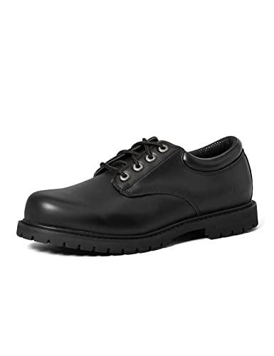 Skechers Cottonwood Elks, Scarpe Stringate Oxford Uomo, Nero, 42 EU