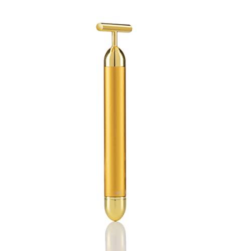 InnovaGoods® Massaggiatore facciale elettrico, rullo facciale senza fili con vibrazioni ad alta frequenza, ideale per la cura della pelle, efficace su zigomi, occhiaie, giuglie e zona T.