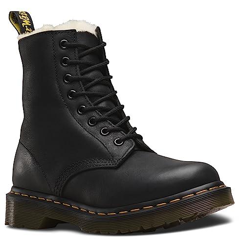 Dr. Martens 1460 Serena Burnished Wyoming, Anfibi Donna, Nero (Black 001), 38 EU