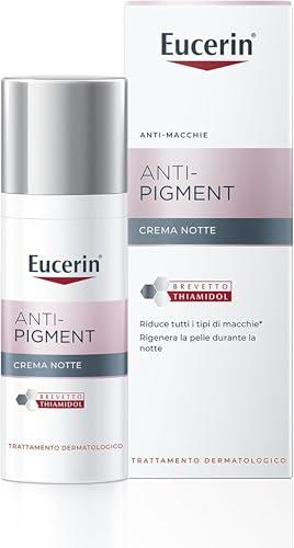 Eucerin Anti-Pigment Crema Viso Notte 50 ml, Crema antimacchie viso per una pelle rigenerata durante il sonno, Formula arricchita con Thiamidol e Dexpantenolo per tutti i tipi di pelle