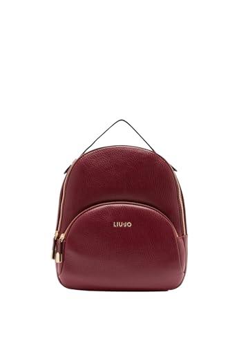 LIU JO Zaino comodo, pratico e capiente con chiusura zip. Possiede due tasche interne di cui una con zip ed una tasca frontale con zip. Presenta spallacci comodi e regolabili con fibietta e manico sup