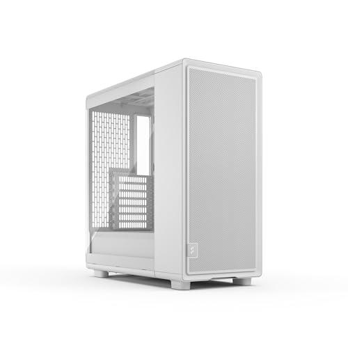 Fractal Design Epoch White - Vetro Temperato Clear tint - Case da Gaming ad Alto Flusso d'Aria - Pannello Frontale in Mesh - Tre Ventole Momentum 12 incl. - Interno Spazioso - Supporto ATX/mATX/ITX