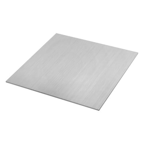 APOMOONS 304 Fogli in acciaio INOX 1PCS, piastra in acciaio inossidabile dello spessore di 2 mm per taglio, saldatura, incisione, foratura e lavori di bricolage fai da te 15 cm x 15 cm
