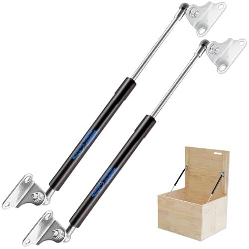 Koaudb 500 mm, 155 N/15,9 kg, Molle a gas resistenti da con staffa di montaggio a L, per il coperchio della porta del seminterrato RV letto TV gabinetto capannone, 2PCS (20in 35LB)