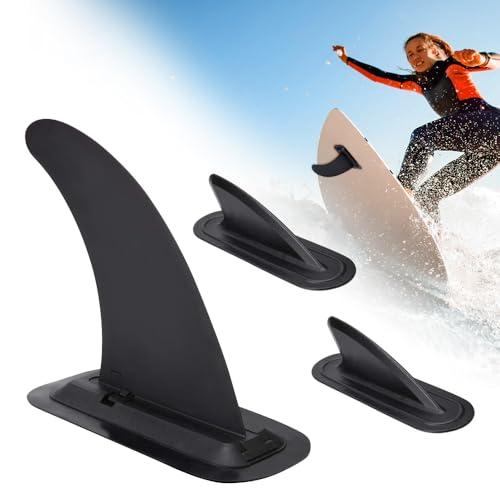 Riisoyu 3PCS Pinna Tavola da Surf, Universale Rimovibile 9 '' Pinna Tavola da Surf con Base Pinne della Tavola da Surf Rimovibile per Paddleboard Longboard Stand Up Paddleboard Kayak