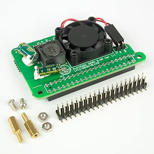 DSLRKIT 5V 3A PoE HAT for Raspberry Pi 4B 3B+ 3B Plus 802.3at PoE+ with Cooling Fan