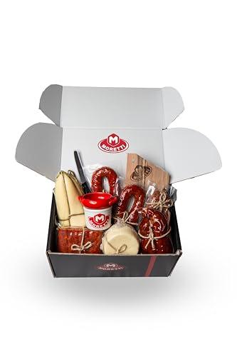 Moretti® Cesto Regalo Artigianale Calabria – Salumi & Formaggi Tipici – Confezione da Degustazione – Ideale come Idea Regalo Natale 2025, Feste, Eventi (Cestino di Calabria)