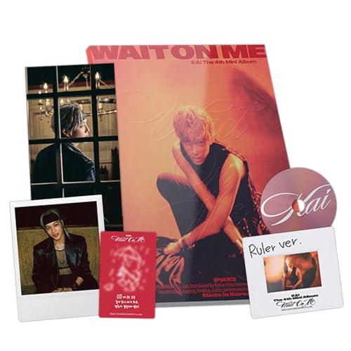 KAI - The 4th Mini Album [Wait On Me] (Photo Book - Ruler Ver.) Photo Book + CD-R + Polaroid + Slide Film + Photocard + Mini Folded Poster + 2 Extra Photocards