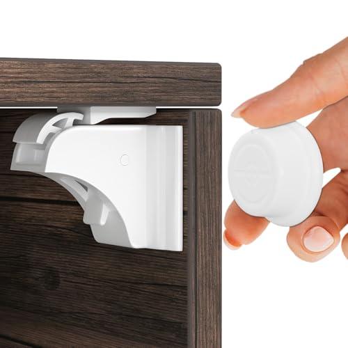 Hoffenbach Blocca Cassetti per Bambini Chiavi Magnetico (12 magneti + 3 chiavi)