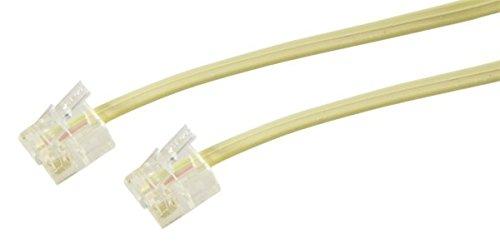 NVS Cavo Telefonico Lineare con 2 Spine Modulari 6p4c - 10 Mt