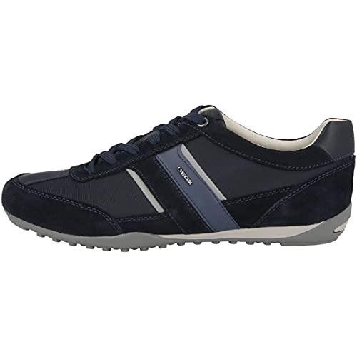 Geox U Wells C, Sneakers Uomo, Blu (Dk Navy), 41 EU