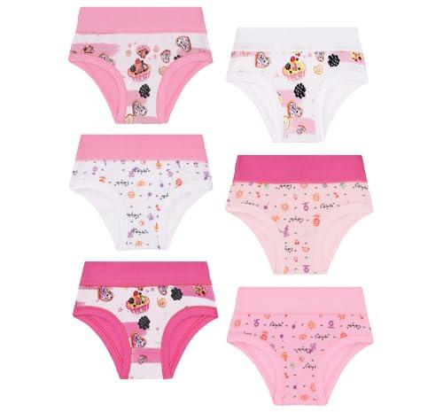 EMY Mutande Bambina Ragazza Anni Cotone 6 Pezzi (11-12 Anni, Dog)