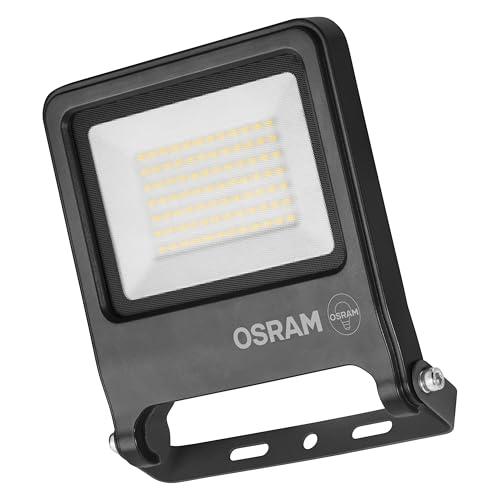 OSRAM Proiettore LED ENDURA FLOOD PC 50W, bianco caldo 3000K, 5000 lumen, IP65, alluminio sostenibile, efficienza 100 lm/W, grigio scuro
