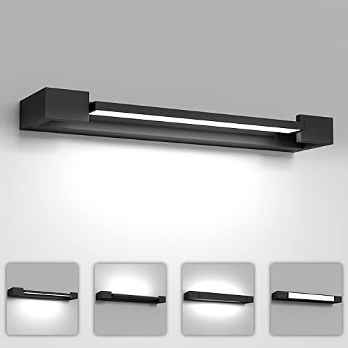 Neliwo Lampada da Specchio Bagno Led 42cm Girevole di 180°, 18 W Luce Specchio Bagno, 1850 Lumen, Impermeabile IP44, Bianco Freddo 5000K, Adatto per Lampada per Bagno, Armadio,Parete