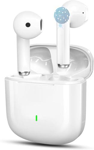 Cuffie Bluetooth,Auricolari Bluetooth 5.4 Wireless,48 Ore Cuffie Wireless In Ear Stereo HiFi con ENC Cancellazione Rumore,Cuffiette Senza Fili Touch Control IPX8 Impermeabile per IOS Android Galaxy