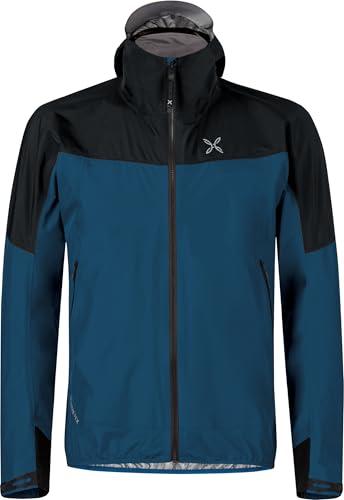MONTURA Pac Mind GTX, Guscio in Gore-Tex da Uomo Impermeabile ideale per attività running, arrampicata, outdoor e tempo libero (IT, Testo, M, Regular, Regular, Deep Blue)