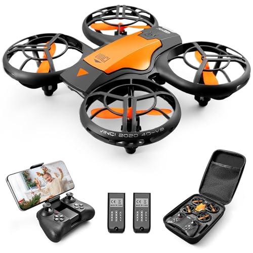 4DRC V8 720P Drone con Telecamera HD FPV, Quadricottero RC con Telecomando, Funzione Hovering, modalità Senza Testa, 3D Flip, Decollo/Atterraggio a Un Tasto, Adatto ai Principianti e Bambini