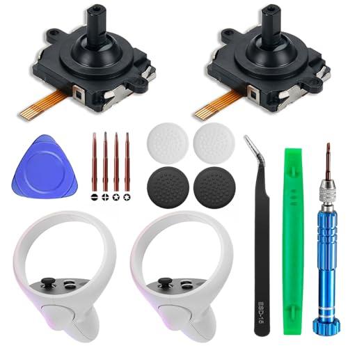 Confezione da 2 joystick di ricambio per controller Oculus Quest 2, VR Joystick di ricambio analogico Thumb Stick Kit di riparazione per Oculus Quest 2 accessori