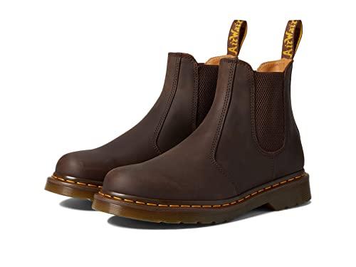 DR MARTENS 8 Tie Boot, Anfibi Unisex-Adulto, Dark Brown Crazy Horse, 41 EU