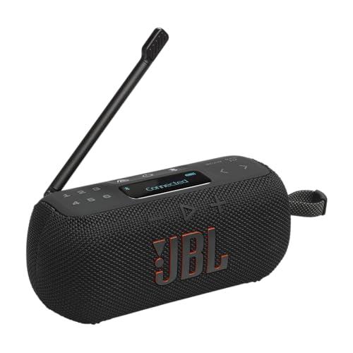 JBL Tuner 3, Radio Bluetooth Portatile, DAB/DAB+/FM, 6 Preimpostazioni, Fino a 15 H di Riproduzione, Impermeabile e Antipolvere IP68, Multi-Speaker Auracast, Compatibile con App JBL Portable, Nera