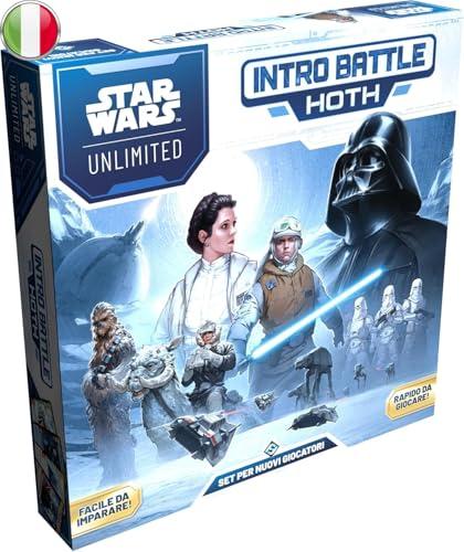 Asmodee Star Wars: Unlimited TCG - Intro Battle Hoth - Set iniziale di carte collezionabili con mazzi preconfezionati per bambini e adulti, dai 12 anni in su, 2+ giocatori, 20 minuti, Italiano