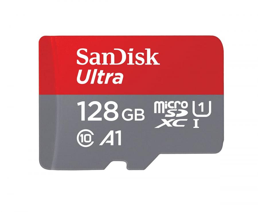 SanDisk 128GB Ultra microSDXC 140MB/s+SD Adapter