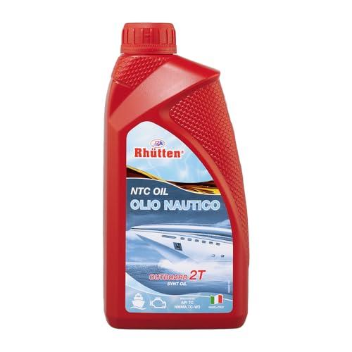 Ntc Oil, Olio Nautico Outboard, Lubrificante per Motori 2 Tempi Fuoribordo, 1L
