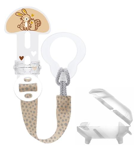 Istruzioni in Lingua Straniera - Mam Clip it! & Cover, Clip per Ciuccio e Portaciuccio, Supporto per Ciuccio, Lunghezza Regolabile, Clip per Ciuccio, per Tutti i Tipi di Ciucci, 0+ Mesi, Blu Scuro