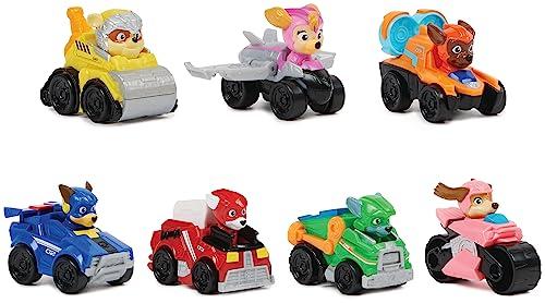 PAW PATROL: Il film Mighty, 7 pezzi Pup Squad Racers, set regalo con auto giocattolo Liberty, adatto per bambini dai 3 anni in su