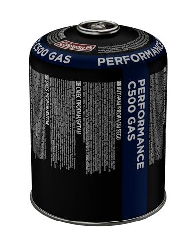 Coleman C500 Performance Cartuccia Gas, Cartuccia con valvola con valvola a Vite, Adatta per fornelli da Campeggio, Griglie da Campeggio o lampade, Potente Miscela butano/propano da 440 g