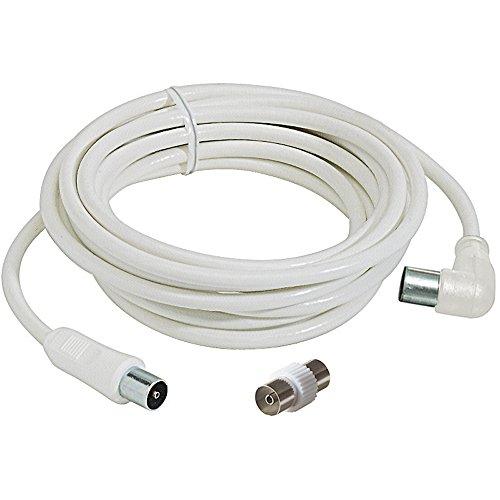 Bticino S2529N Cavo di Prolunga TV con Spina, Lunghezza 3 m, Bianco