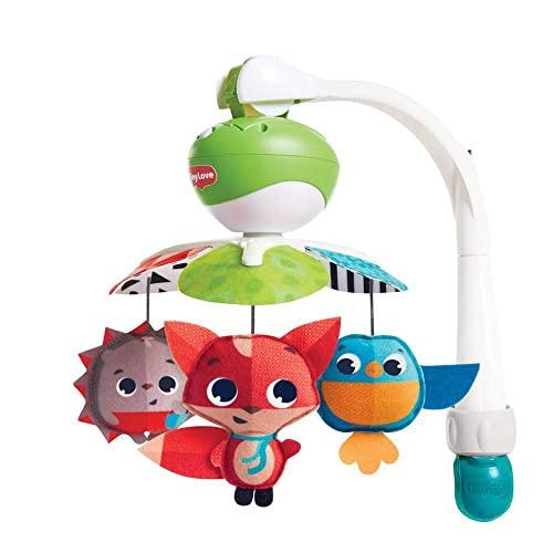 Tiny Love Take A Long Mobile, 3 in 1 Giostrina Culla Neonato Musicale Portatile, 0+ Mesi, Gioco Passeggino Neonato, 3 Attacchi Universali, 30 Minuti Musica, Collezione Meadow Days