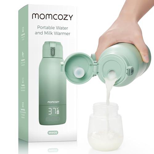 Momcozy Scaldabiberon Portatile, Riscaldamento Rapido e Lunga Durata della Batteria, 2 Modalità per Latte Materno e Acqua, Grande Capacità di 500ml per Tutto il Giorno
