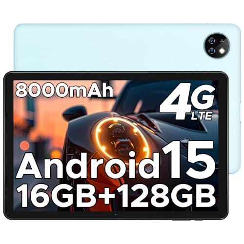 DOOGEE T10W Tablet 10 Pollici, 16GB+128GB(2TB TF) Tablet Android 15, Dual 4G LTE + 5G WiFi Tablets, 8000mAh Batteria,GMS/Widevine L1/Face ID/OTG/ BT5.0/GPS/5MP/3.5mm Jack - Blu