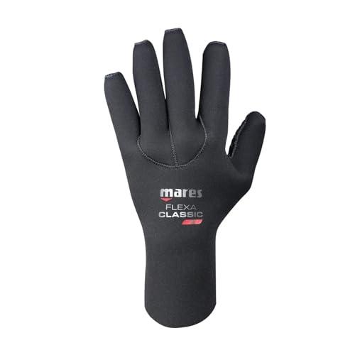 Mares FLEXA Classsic 3 mm, Guanti Subacquea in Neoprene - Adulto, Nero, XL