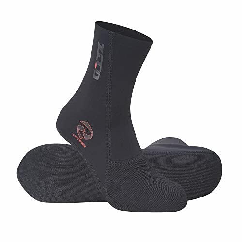 ZCCO - Calzini in Neoprene di Alta qualità, 1.5mm, per Immersioni subacquee, Snorkeling, Spiaggia, Surf, Nuoto, Vela (2XL, 1,5 mm nero)