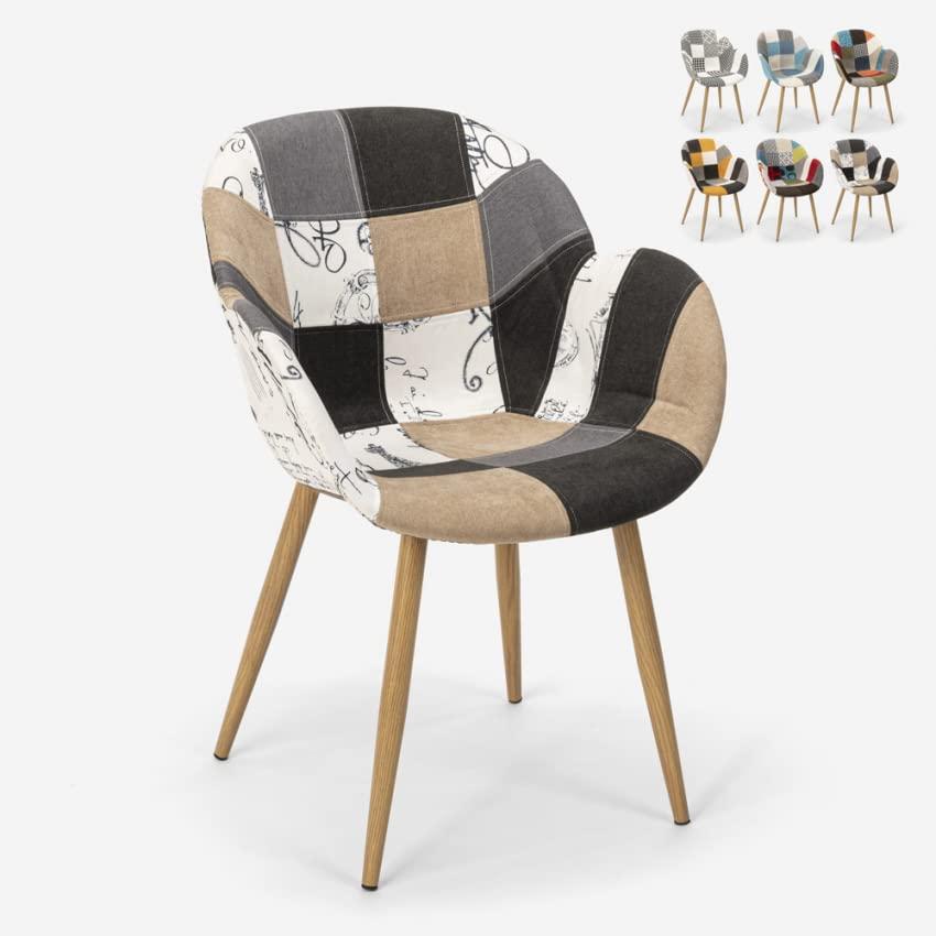 Produce Shop Sedia poltrona design patchwork nordico salotto cucina studio Finch - Patchwork 4