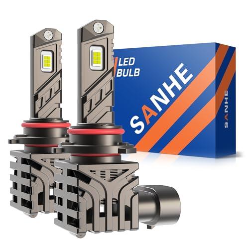 SANHE Lampadine LED per Fari Auto Bianco Freddo, Sostituzione Lampada Alogena (2 pezzi)