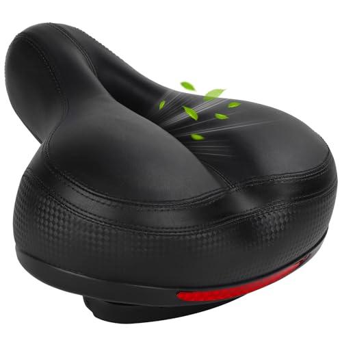 TONBUX Sella per Bicicletta Comoda, Sella Bici Comoda in Gel Ergonomico Impermeabile,Uomo Donna Sella Bici con Riflettenti per Bici da Strada, Mountain Bike, City Bike