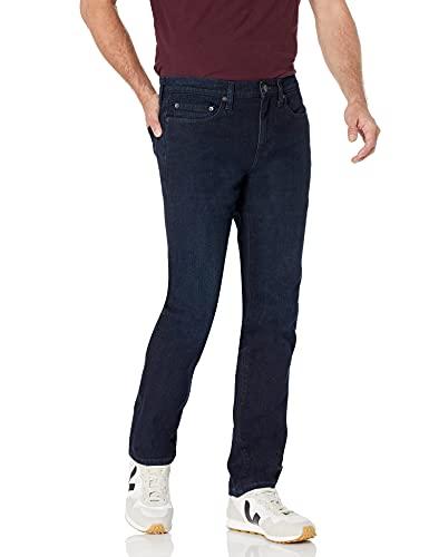 Amazon Essentials Jeans Slim Fit Uomo, Blu Sovratinto, 32W / 34L