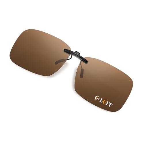 LUFF Clip Unisex Polarizzata su Occhiali da Sole per Occhiali da Vista-Buoni Occhiali da Sole Stile clip per Occhiali Miopia all'Aperto/Guida/Pesca